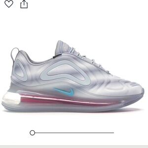 Nike Women’s Air Max 720 GS Wolf Grey Red Teal AR9293-011 Sneaker Size US 9